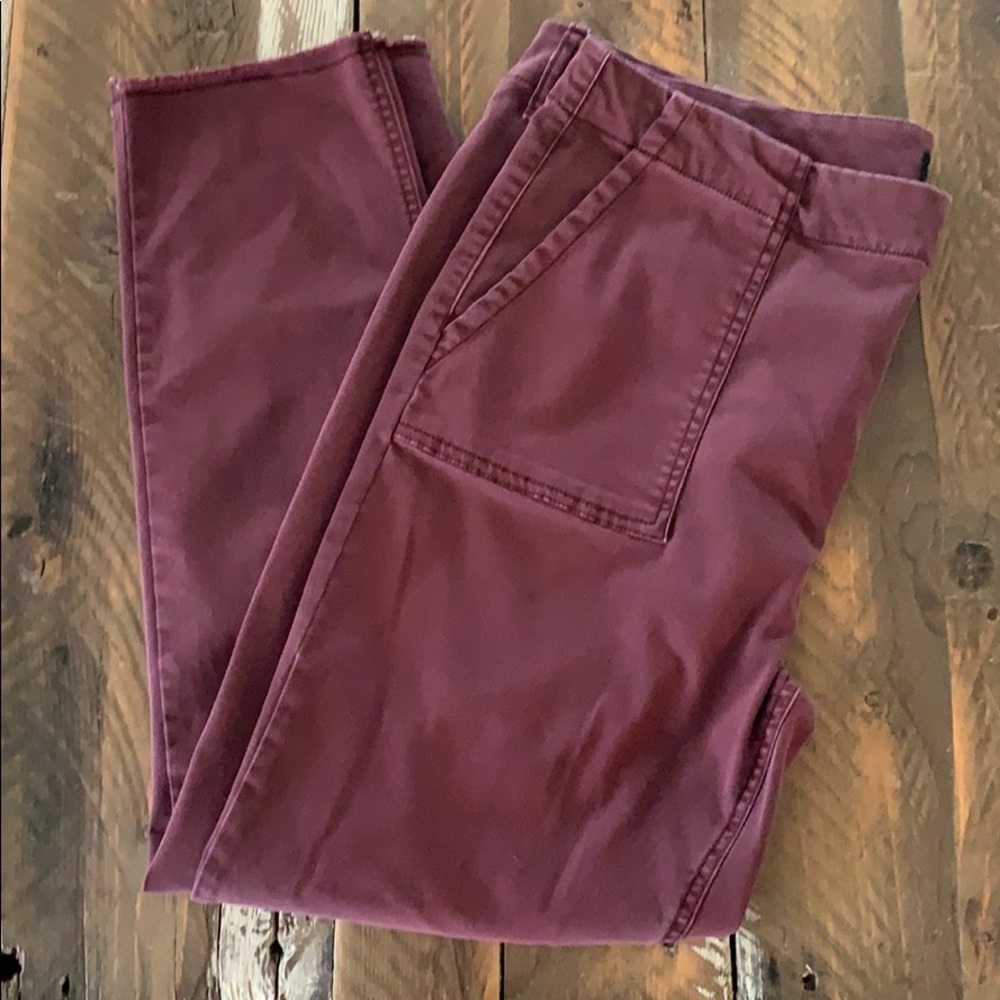 Soft Tinsel pants. Maroon.